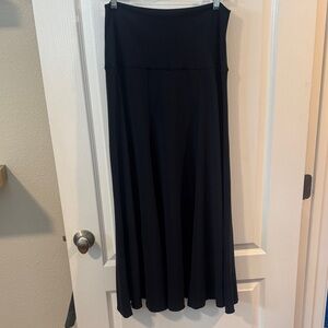 Elegant Navy Blue Maxi Skirt